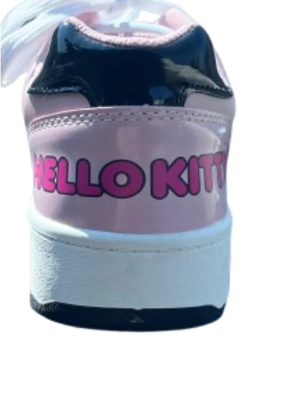 Hello Kitty Pink White and Black women’s NWOT Sneakers with Bow Detail Size 10